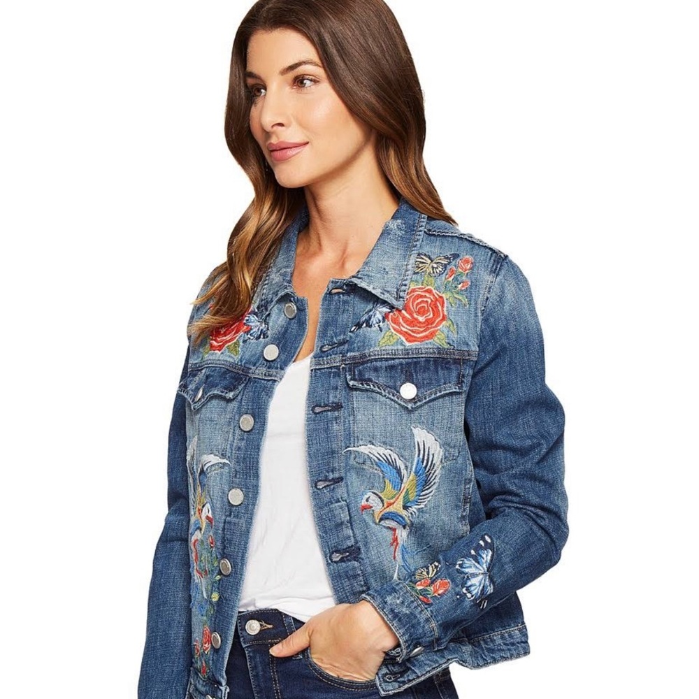 Blank NYC Embroidered Denim Jacket